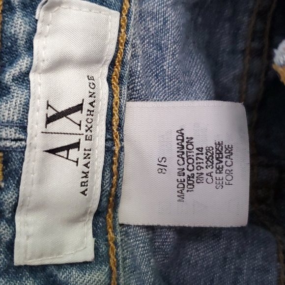 Wms ARMANI EXCHANGE straight bootcut jeans (sz 8/S) - Picture 7 of 7